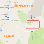 真駒内滝野霊園周辺地図