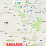 真駒内滝野霊園広域地図